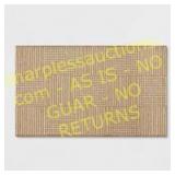 30"x50" Grid Outdoor Rug Natural - Threshold