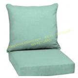 Arden 24x24in Deep Seating Chair Cushion Aqua
