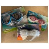 2ct Speedo goggles, surf gazer mask