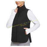 Womens Winter Stand Collar Vest, Lightweight Small