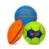 NERF Mini Soccer, Football, Basketball Set