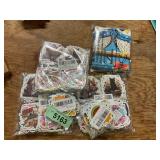 Assorted stickers and owl bandanna