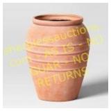 Ribbed Planter Pot 16x16x20 Terracotta