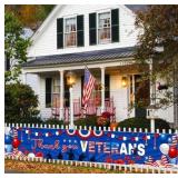 3 ct MEHOFOND Veterans Day Banner 120x20Inch