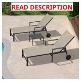 Patio Lounge chair brown and black