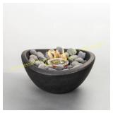 5" Wave Tabletop Firebowl Graphite Fireplace
