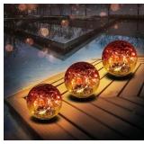 XKSINMY Solar Globe Lights Outdoor Decor