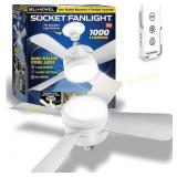 Bell & Howell 6 in. White LED Indoor Fanlight