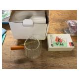 Watch screen protector and coffe frothing cup