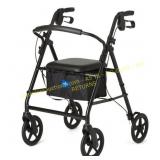 Medline Lightweight Rollator Walker, 8" Wheels