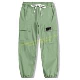 Cromoncent Girls Womens Cargo Pants Tea Green