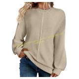 Bloggerlove Women Oversized Knit Sweater Top Sz L