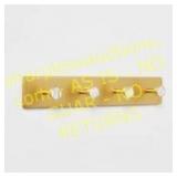 Metal/Faux Marble 4 Hooks Gold - Threshold