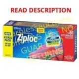 Ziploc Storage Gallon Bags - 81ct Opened see pictu