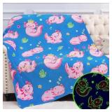 Axolotl Blanket Glow in The Dark for Toy