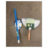 Ever Spring Dust pan, brush & scrub pad with teles