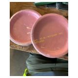 2ct Pink Paper Plates & Reusable Utensils