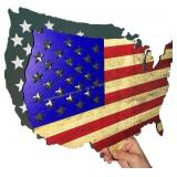 Ct5 Wooden Wall Art Flag - 16
