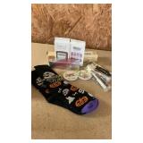 Halloween Crew Socks, faux nails & face serum
