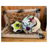 Glow games Soccer Ball Size 4 with Goal Net