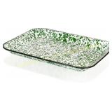 Red Co. 13.5 x10 Enamelware Tray, Green