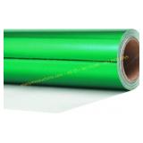 3 ct Glossy Metallic Wrapping Paper Green