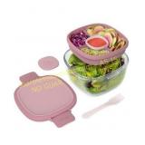 Bentgo Glass Leak-Proof Salad Container - Pink