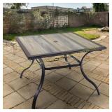No brand Patio Table, 37" Square Top