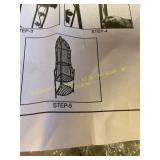 No brand decorative corner metal shelves