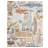 Nourison Astra Ivory 5x7 Animal Print Rug