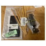 4ct wood tongs, Tesla keychain and headbands