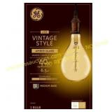 GE Vintage 40W EQ PS52 Amber Edison Bulb