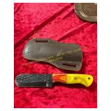Damascus Knife with Sheath