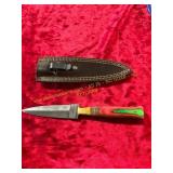 Damascus Knife with Sheath