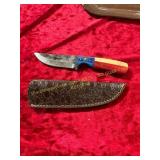 Damascus Knife with Sheath