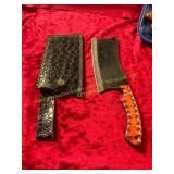 Damascus File Knife with Sheath