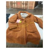 Womens M French Connection Teddy Coat w/Scarf