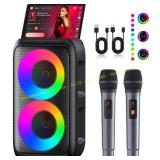 Karaoke Machine for Adults/Kids, 2 Mics