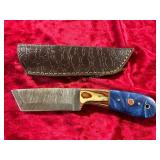 Damascus Knife with Sheath