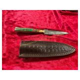 Damascus Knife with Sheath