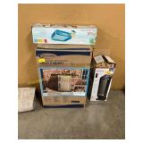 Pool, Lasko Heater + Patio Cabinet