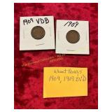 1909 + 1909 BVD Pennies