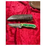Damascus Knife with Sheath