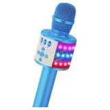 BONAOK Karaoke Mic for Kids & Adults Blue