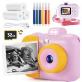 Kids Camera Instant Print 12MP for Kids 3-12
