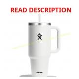 Hydro Flask 40oz Travel Straw Tumbler, White
