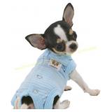 LOPHIPETS Girl Dog Pajamas XS Blue Stripes