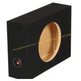 QPower 10" Shallow Sealed Truck Subwoofer Box