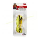 3Ct 3M Safety Glasses Amber Lens Black/Yellow
