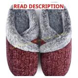 Homitem Fuzzy Slippers for Women BLACK